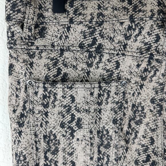 Hue XL Beige Brown Snake Print Slim Pants High Rise Y2K Grunge Stretch - Picture 6 of 7